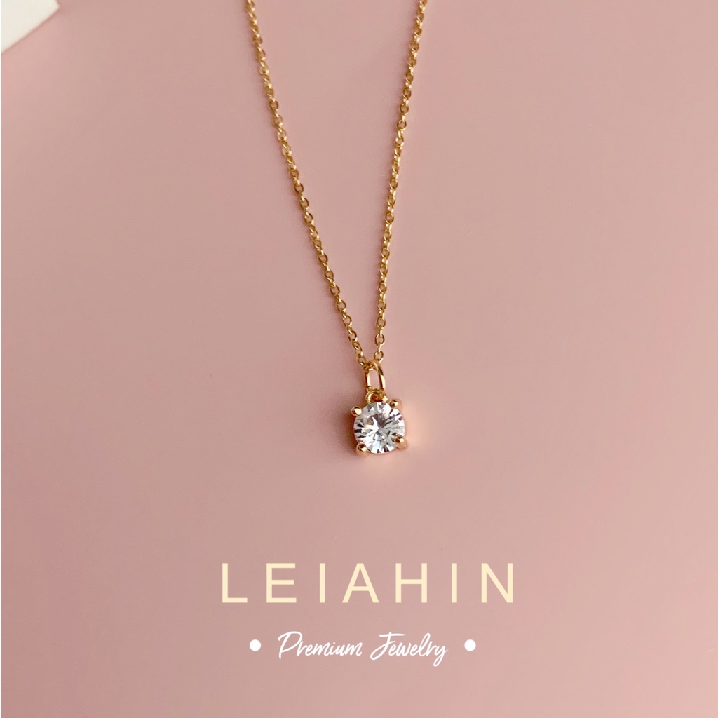 Minimal store diamond necklace