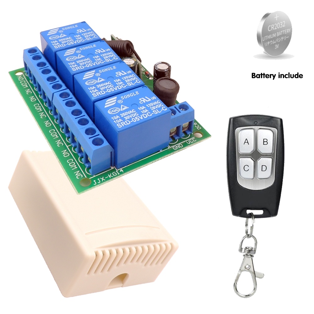 Mhz Universal Wireless Rf Remote Control Switch Dc V V Channel