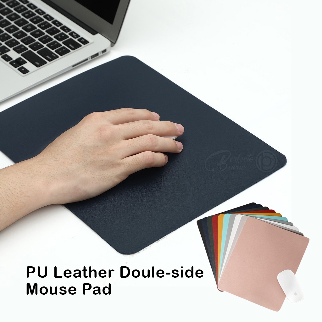 PU Leather Mouse Pad Double Sided Mouse Pad Waterproof for Office