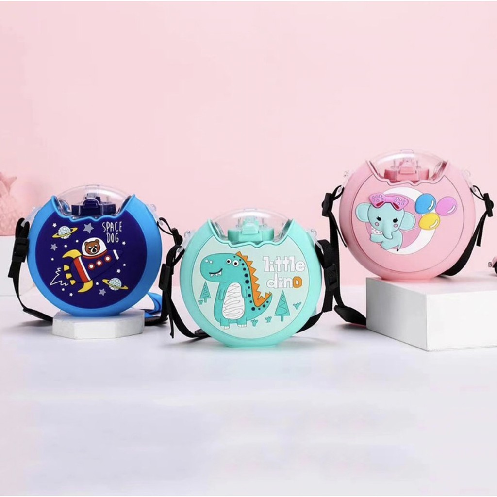 Cool Gear Trinkflasche „Sugar Skull & I Donut“ – 454 Ml, BPA-frei, Mit Klappverschluss & Tragehaken, Für Schule & Freizeit