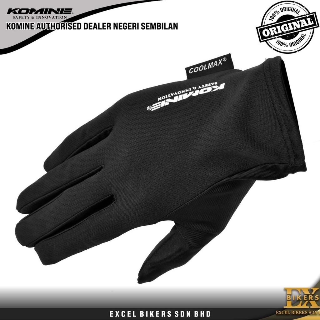 KOMINE GK-136 CMAX INNER GLOVES /INNER GLOVES/ COOL MAX/ QUICK DRY ...
