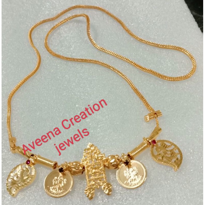 Annapachi full set Thali chain + items gold plated ( not916) | Shopee ...