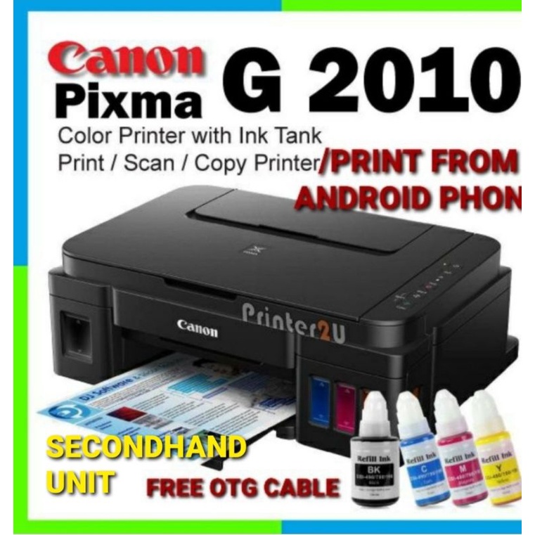 how to print canon g2010 from phone