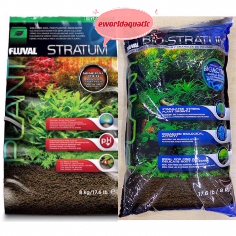 fluval BIOACTIVE Stratum FOR plant / Shrimp Soil /Channa Original Imported Japan Shopee Malaysia