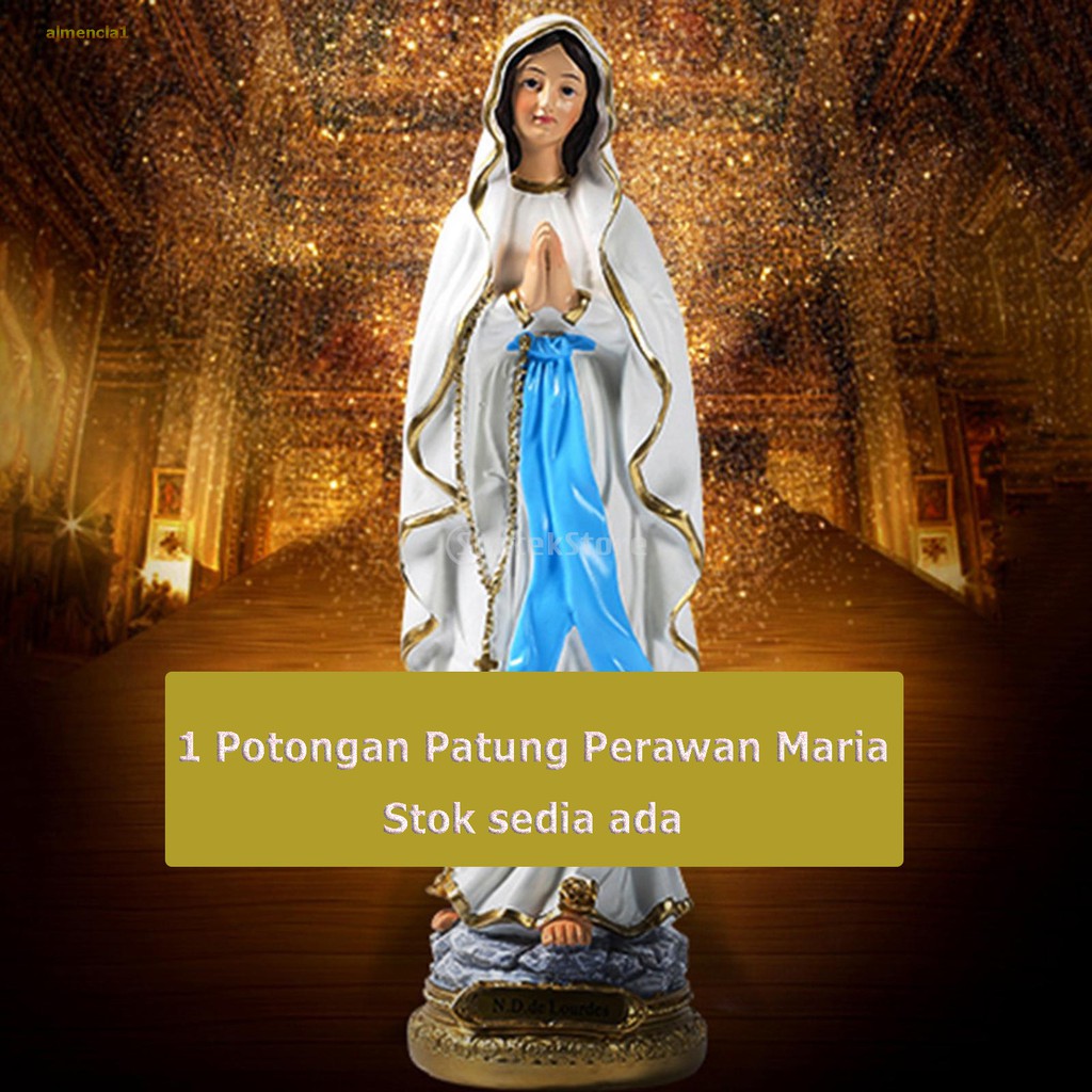 TOYANDONA Maria Statue 19cm Schwarz - Religiöse Harz Figur Für Haus Dekoration