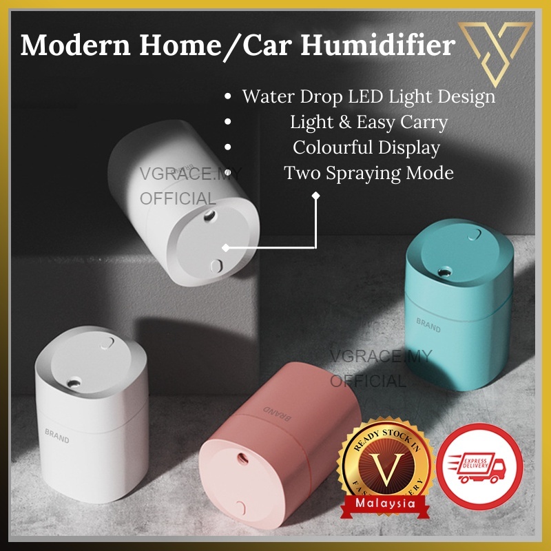 VGrace Modern Humidifier K5 Series Cup Holder 220ml Water Drop Design