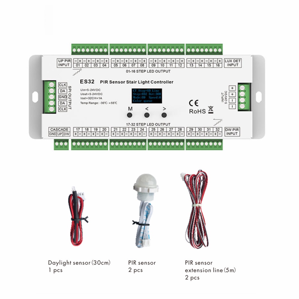 32CH ES32 Pir Sensor Trap Licht Controller Menselijk Lichaam Infrarood ...