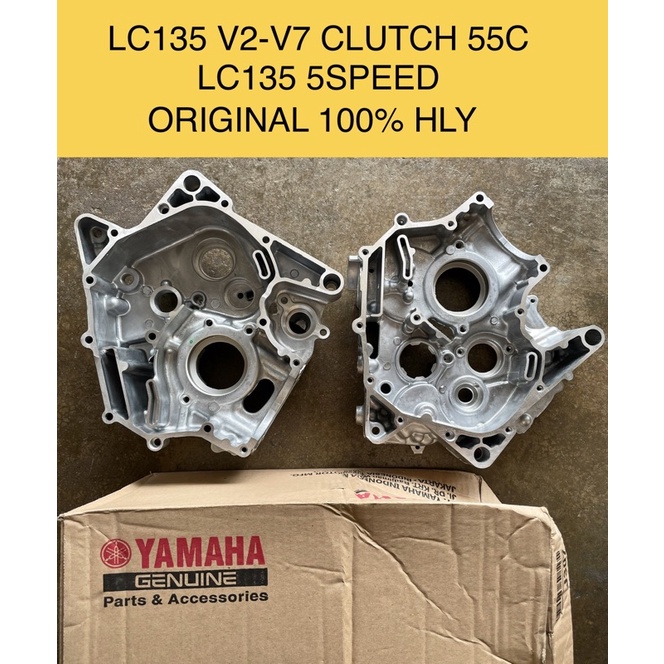 LCV2-V7 5SPEED CRANKCASE ASSY KULIT ENGINE TENGAH KIRI KANAN ORIGINAL ...