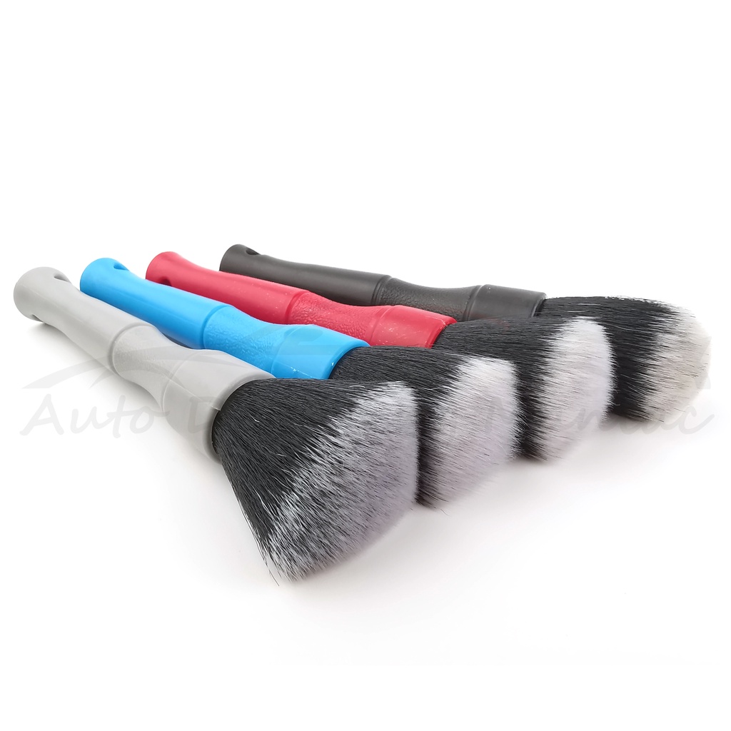 Ultra Soft Mini Detailing Brush Anti Scratch Detail Brush Car Interior/  Leather/Exterior/ Wheel/ Dust Cleaning (16cm) Black