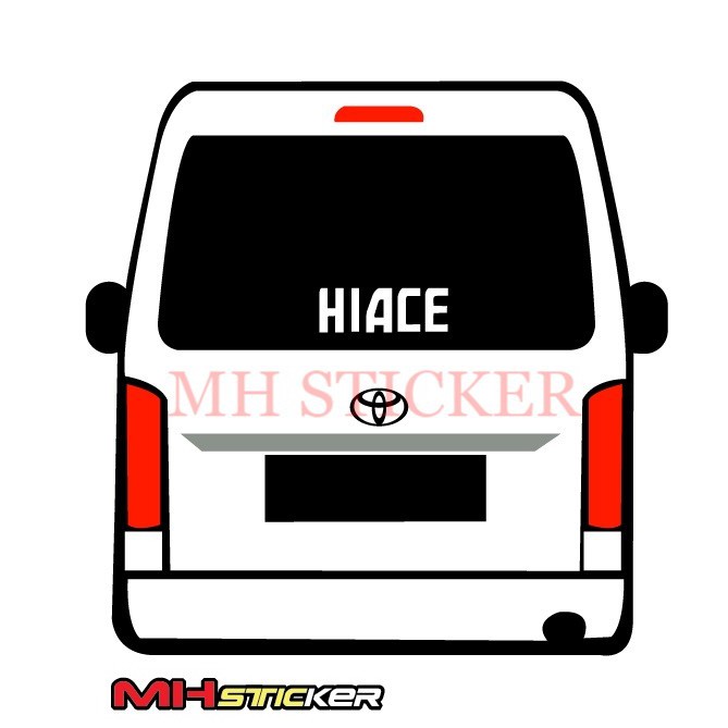 Sticker Belakang Toyota Hiace /Car Sticker Shopee Malaysia