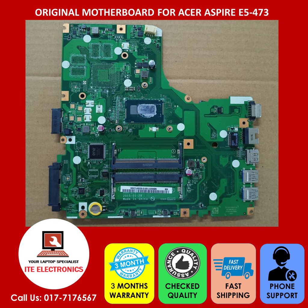 Acer Aspire E5 473 I3 Motherboard A4wab La C341p Shopee Malaysia