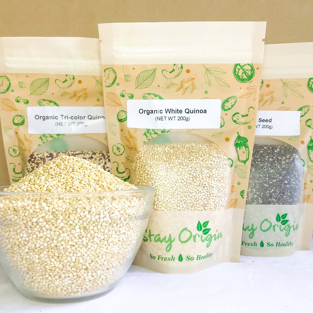 Stay Origin Organic White Quinoa 200g Healthy Gluten Free Fresh Whole