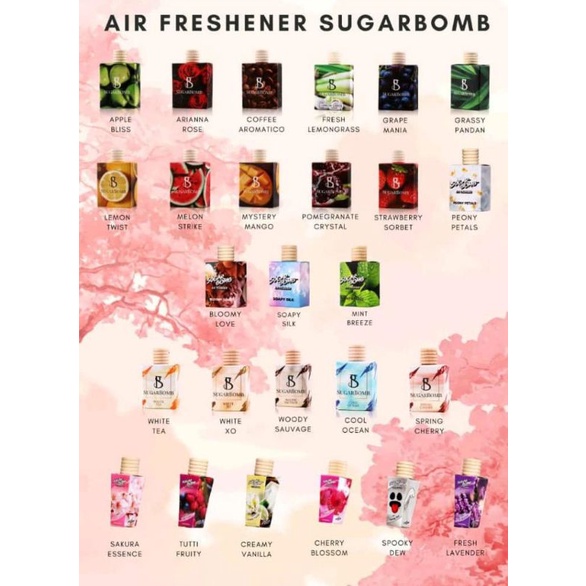 ORIGINAL SUGARBOMB AIR FRESHENER / INDOOR SUGARBOMB 🔥 Shopee Malaysia
