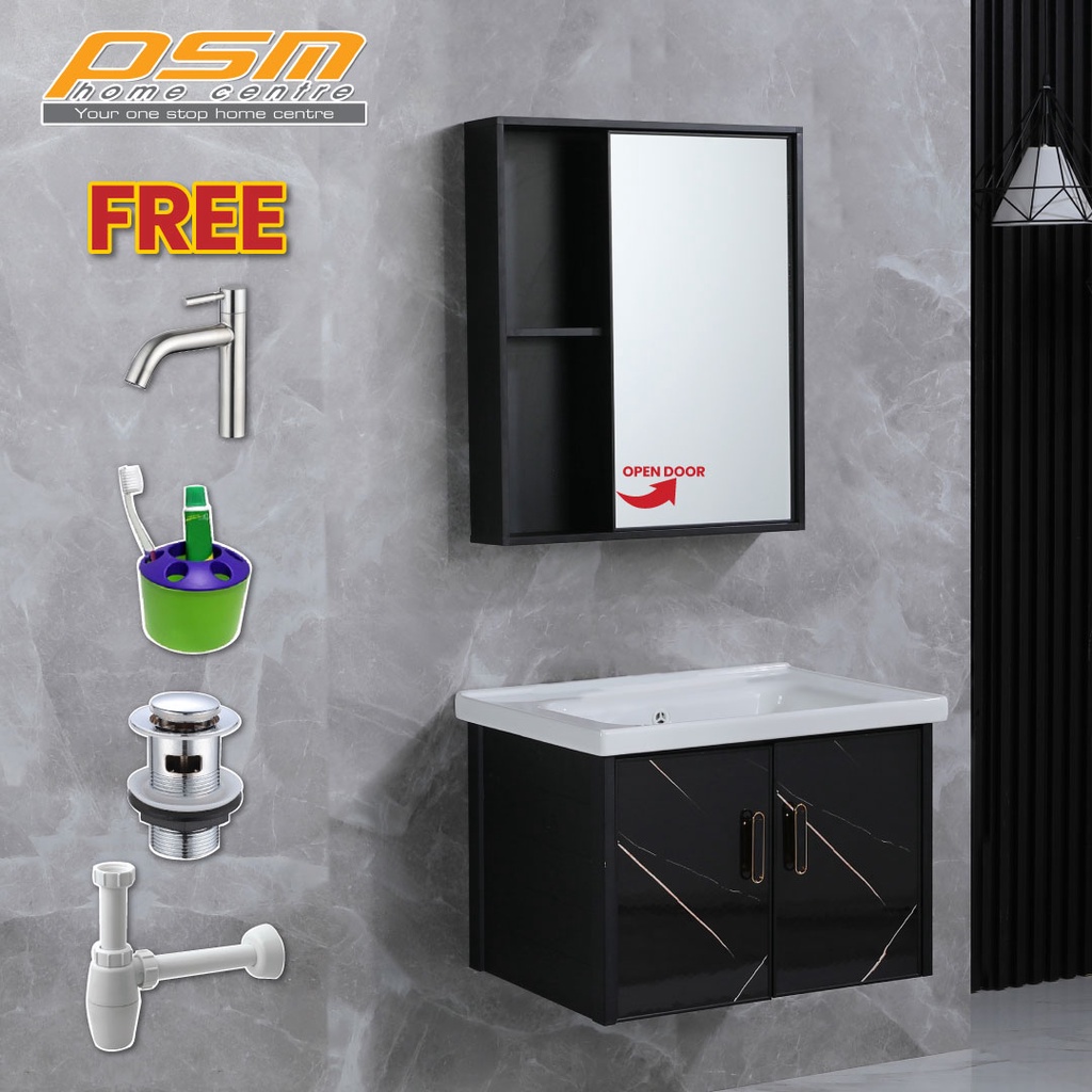 Black Colour White Colour Hitam Putih Aluminium Water Proof Bathroom ...
