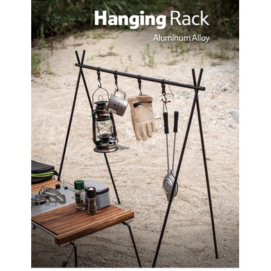 Portable Triangle Hanging Rack For Camping Outdoor By Bushcraft Malaya ...