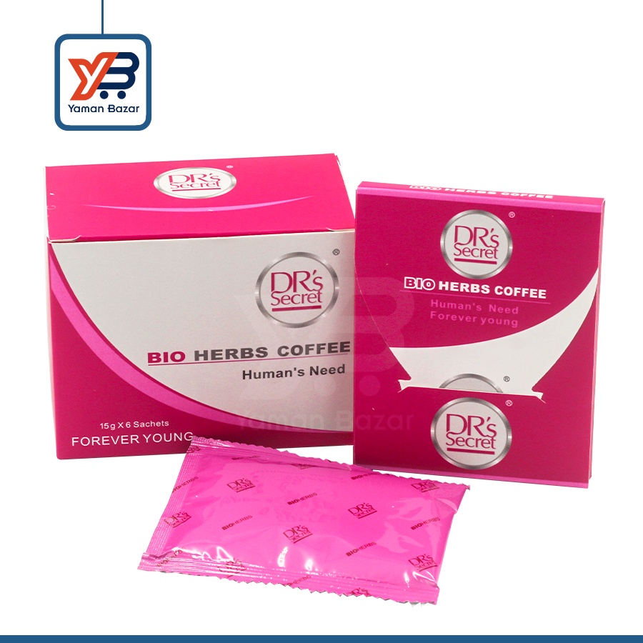 Bio Herbs Coffee 6 Sachets *15g Vital Honey (One Box) & (3 sachets