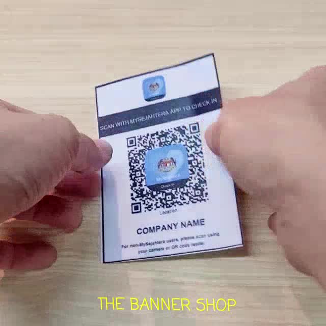 Mini QR Code Custom Sticker Mysejahtera | Shopee Malaysia