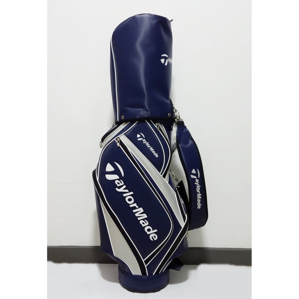 Golf Bag Cart PG Malbon Beg TM READY STOCK Canvas PU Leather With Headcover (New) XX10 Honma