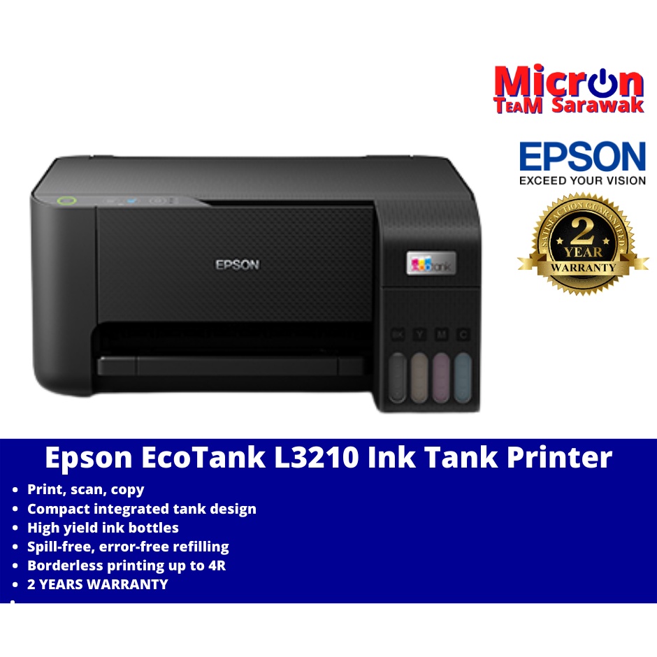 Epson Ecotank L3210 Ink Tank Printer Shopee Malaysia 8203
