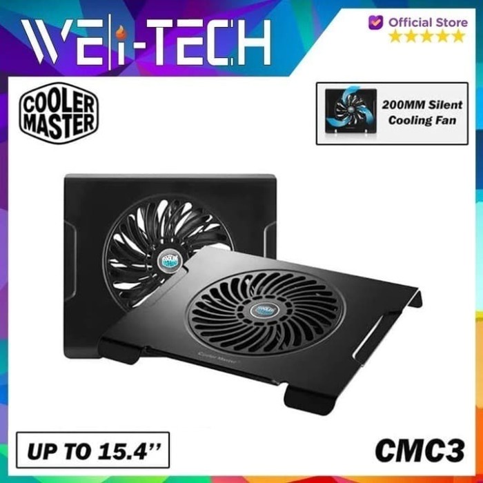 Cooler Master Notepal CMC3 Notebook Cooler Fan Laptop Cooling Pad Shopee Malaysia