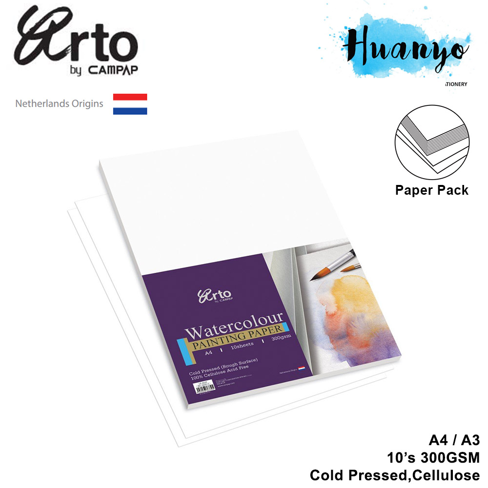 Arto 100% Cotton Watercolor Paper Cut Packs 200gsm - Sitaram Stationers