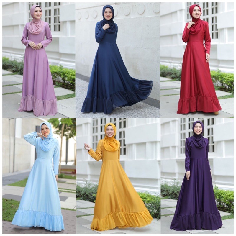 NUSAIBAH PRINCESS JUBAH DRESS . MUSLIMAH SEDONDON BRIDESMAID NIKAH