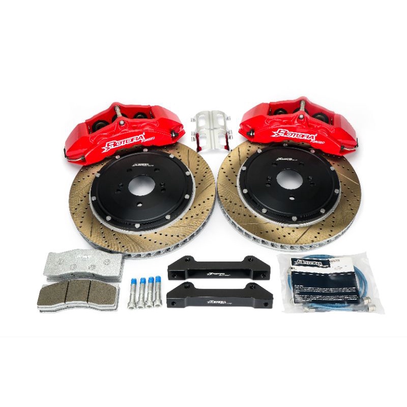 Rotora RF603 6pot Brake Kit RIM 18 inch ABOVE slotted / drill / slotted ...