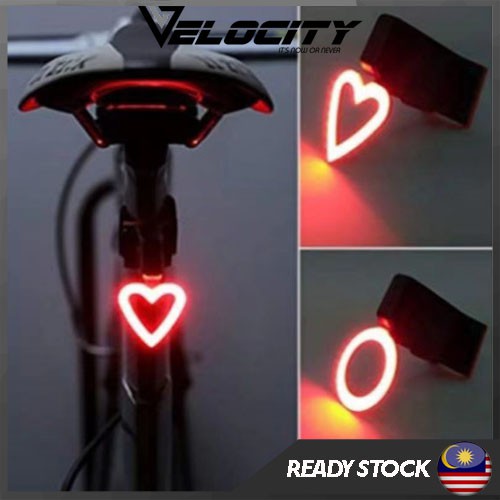 Heart clearance bike light