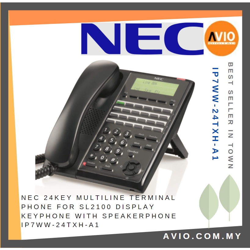 NEC 24 Key Multiline Phone Terminal For SL2100 Display Keyphone With ...