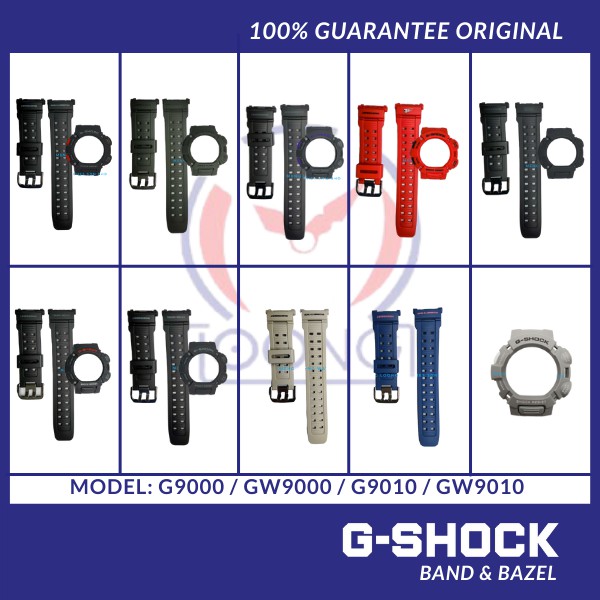 ORIGINAL G SHOCK G9000 G9010 GW9000 GW9010 MERAH MUDMAN BAND AND