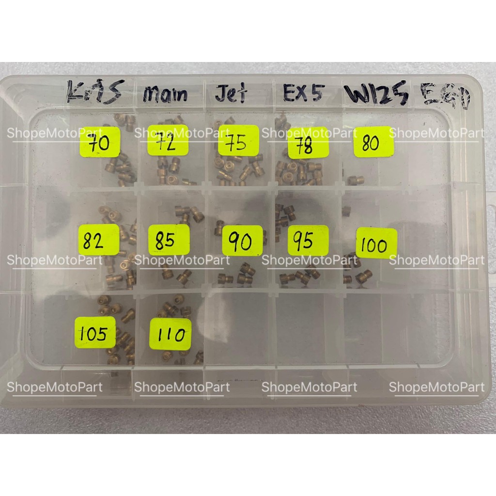 MAIN JET MAINJET MJ FOR CARBURETOR CARB WAVE 125 W125 EX5 HP DREAM GBO