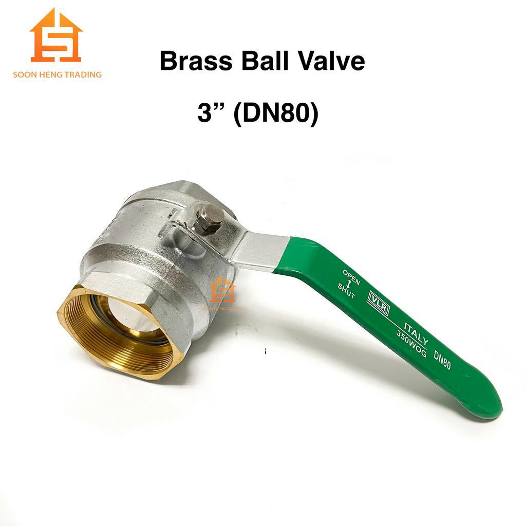 VLR ITALY Brass Handle Ball Valve/ Brass Ball Valve 3"/ 80mm Brass Ball
