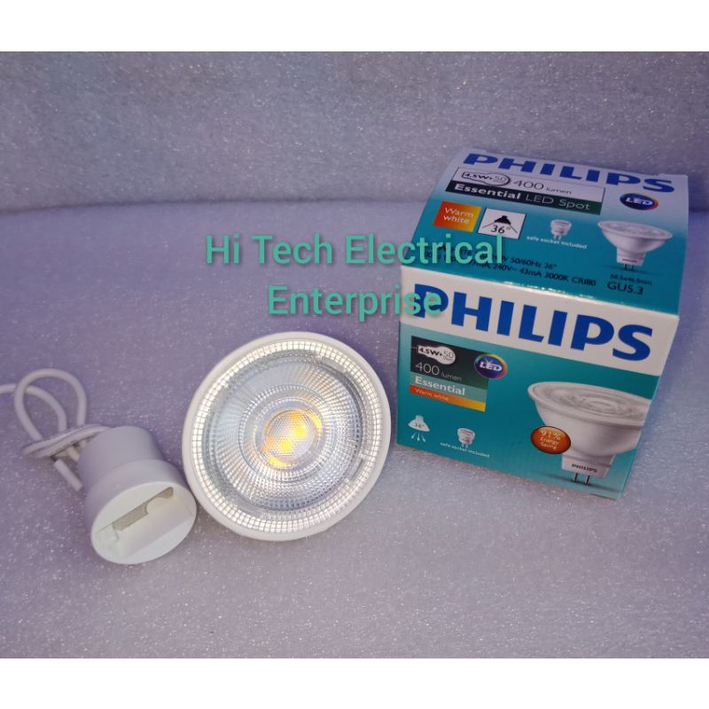 PHILIPS ESSENTIAL LED SPOT 4.5W 240V | Shopee Malaysia