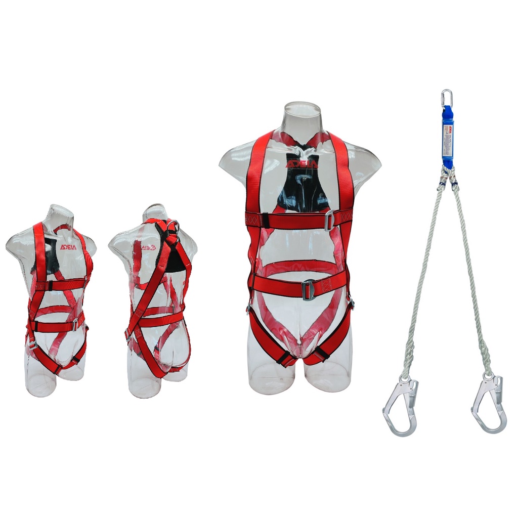 YLK Adela SAFETY BELT FULL BODY HARNESS POLYAMIDE LANYARD LARGE HOOK