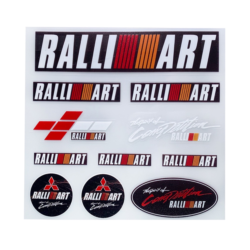 thumbnail image 2 of Mitsubishi Ralliart Sport Performance 3D Decal Sticker, Transparent Background, 1 Year Warranty 2 of 5
