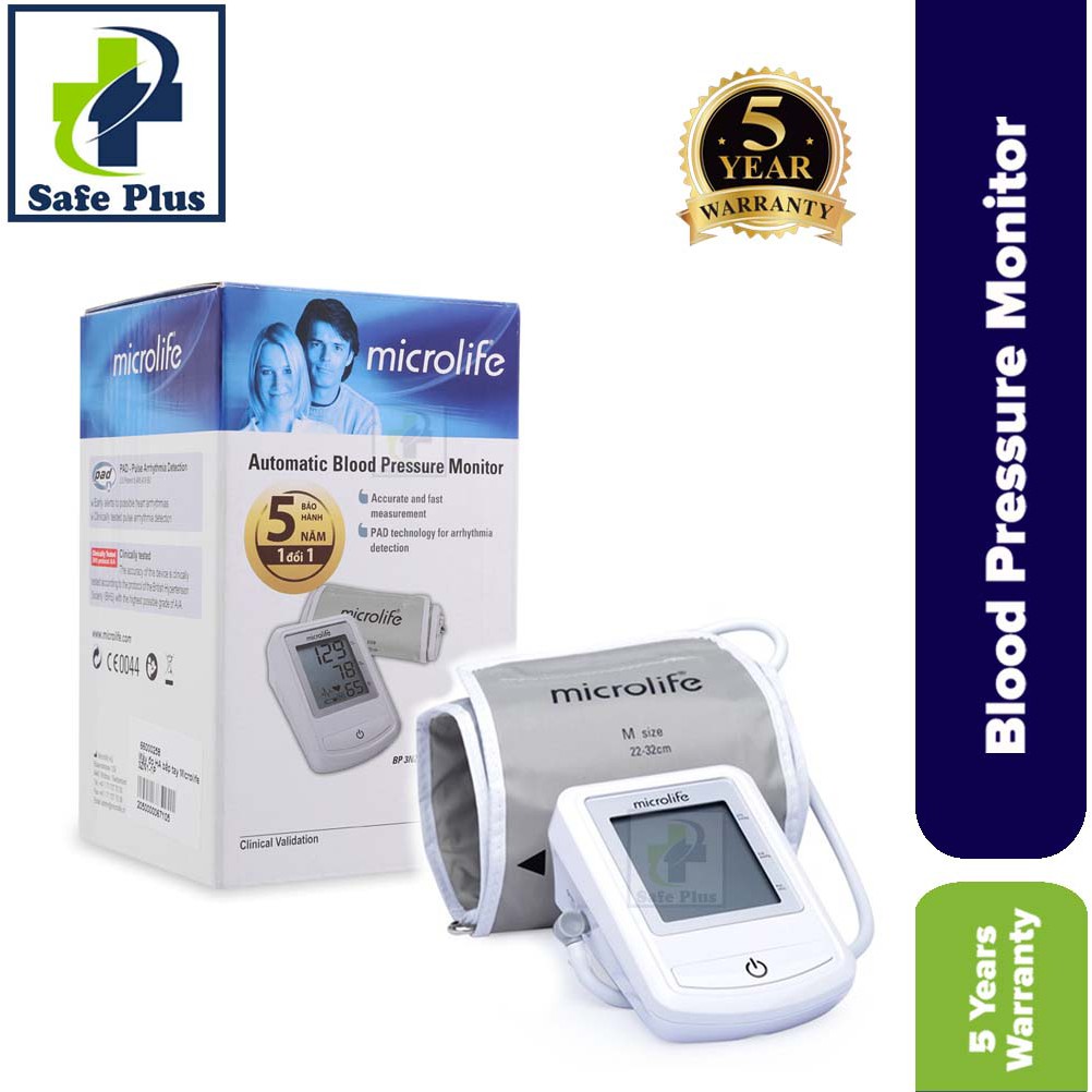 Microlife BP Monitor Blood Pressure Meter 3NZ1-1P (BIG CUFF 22CM-42CM ...