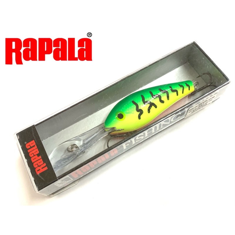 Leurre Rapala Deep Down Rattling Fat Rap DRFR07/OCW – Flottant 7cm Pour Bar, Leurre Vibrant Plastique