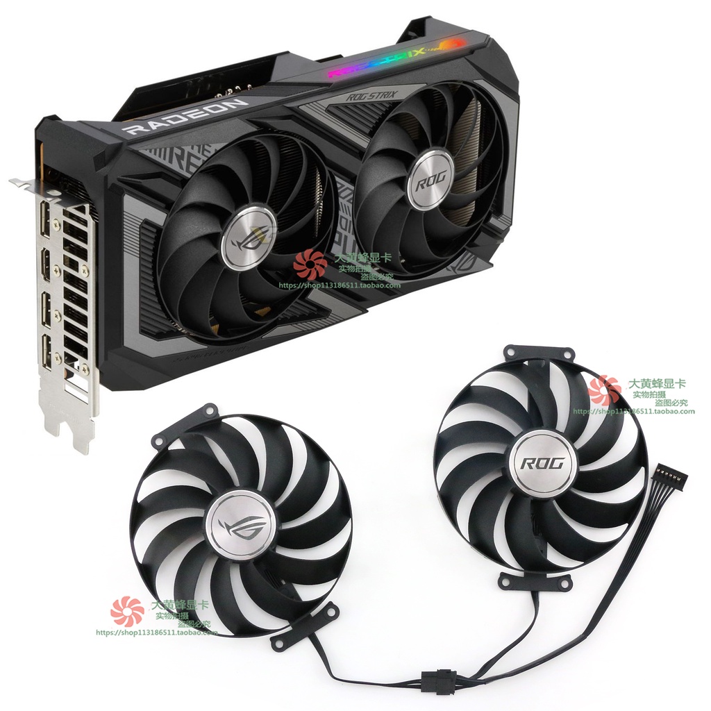 Graphics Card Radiator ASUS ASUS RX 6600XT 8GB ROG STRIX OC Raptor ...