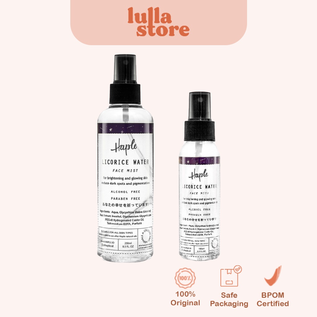 Haple Licorice Water Face Mist Shopee Malaysia