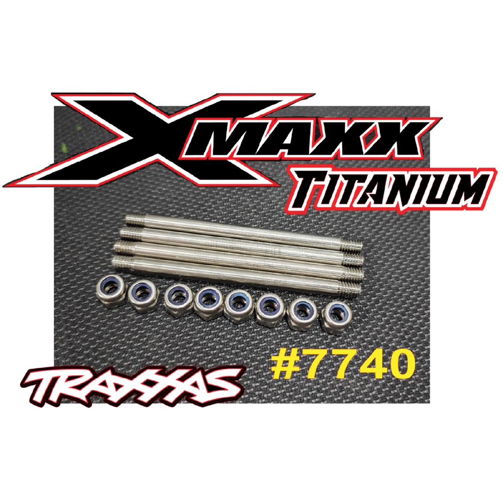 NEW Custom Made Titanium Alloy Hinge Pin Double Lock Nut TRAXXAS XMaxx