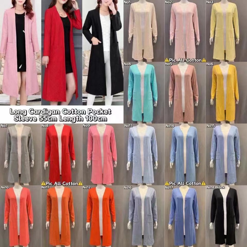 Long 2025 cardigan shopee