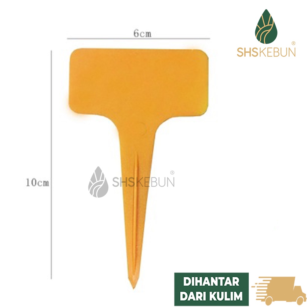 10pcs Plastic Plant Label Rectangle/Heart Shape Plant Markers Penanda ...