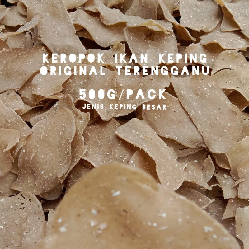 🔥PROMOSI 500G🔥KEROPOK KEPING BESAR ASLI GANU | Shopee Malaysia