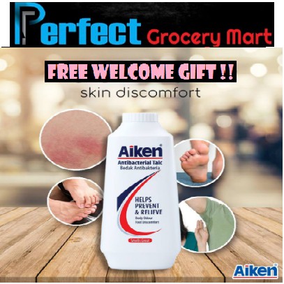 ⚡24hour Delivery⚡Aiken Antibacterial Talc Bedak Antibakterial