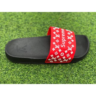 Supreme x louis vuitton cheap flip flops