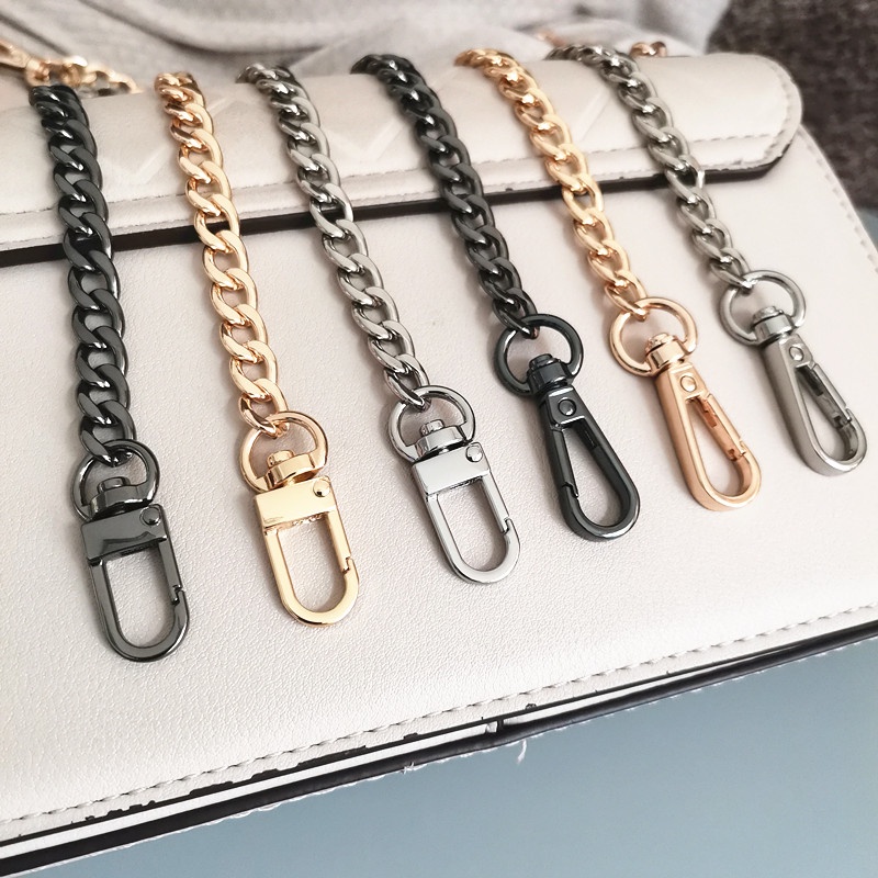 Bag Chain Accessories High-End Gold Silver Black Metal Strap Portable ...