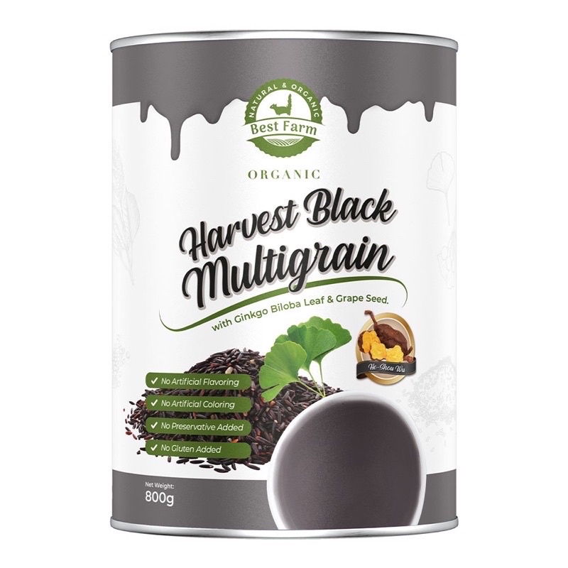 【Doodoo HALAL Best Farm Harvest Black Multigrain 有机纯正养生黑谷粮 800g