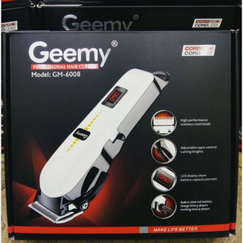 Geemy GM6008 original Professional Hair Clipper.(Ready Stock) | Shopee ...