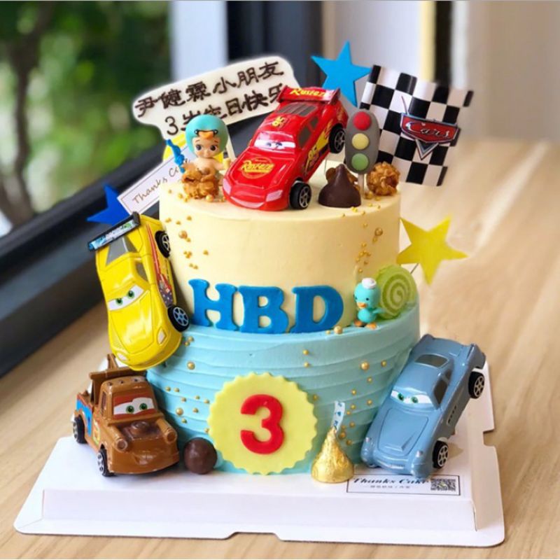 Hiasan Kek Tema Kereta Birthday Boy | Shopee Malaysia