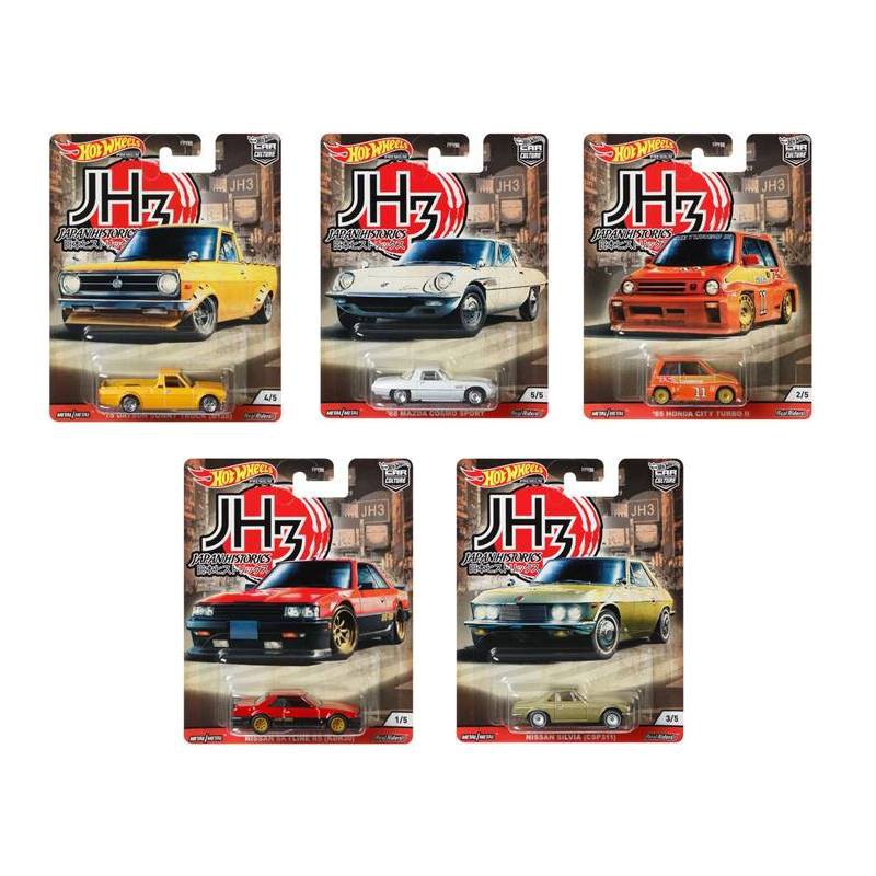 Hot Wheels Japan Historic 3 aka JH3 Complete Set of 5pc With Free Gift Shopee Malaysia